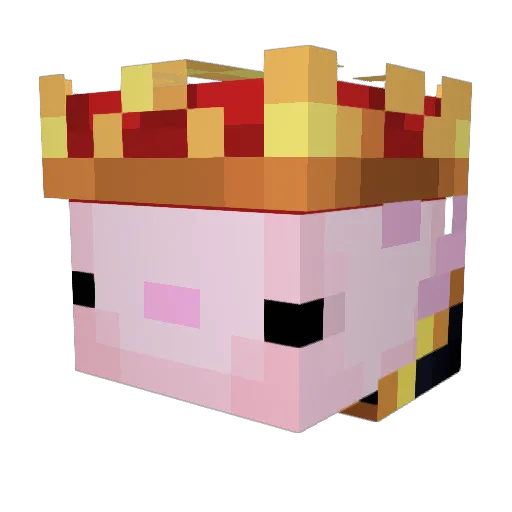 Macejeu_ Minecraft avatar head, 3D render