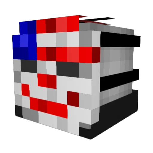 MacelDavis Minecraft avatar head, 3D render