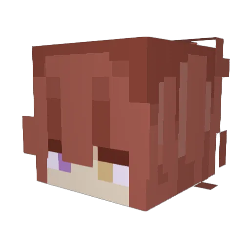 Macemby Minecraft avatar head, 3D render