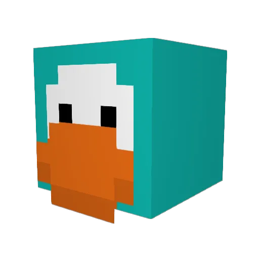 Macer1 Minecraft avatar head, 3D render