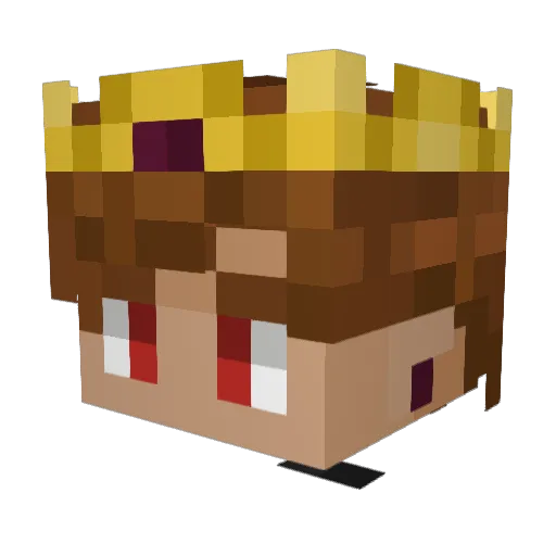 Macestah Minecraft avatar head, 3D render