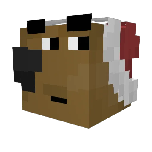 MacetTHX Minecraft avatar head, 3D render
