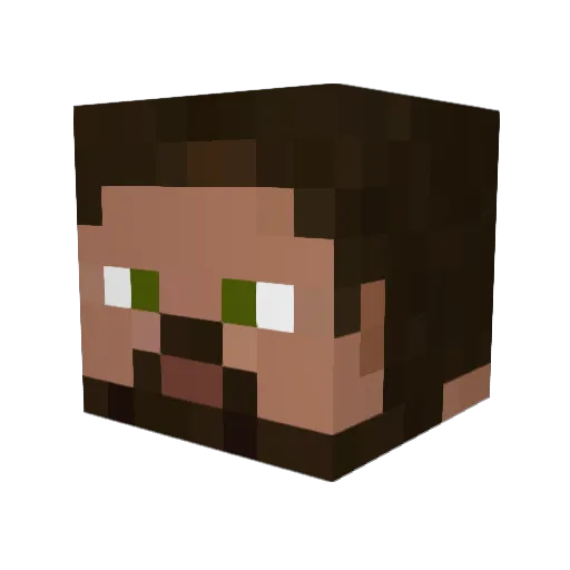 MaceyPlays01 Minecraft avatar head, 3D render