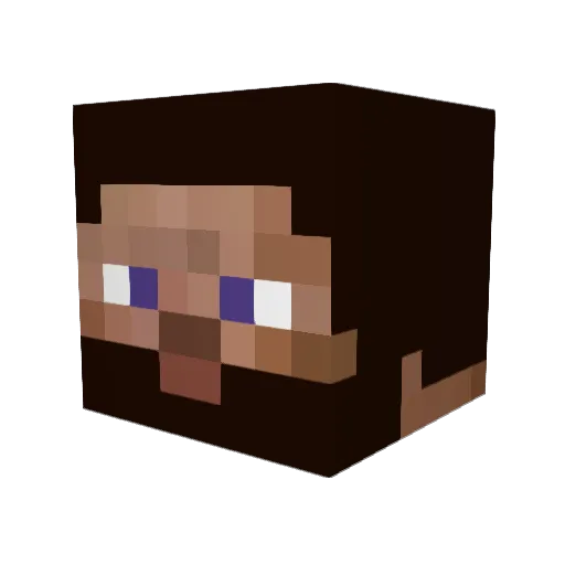 Macfearsome Minecraft avatar head, 3D render