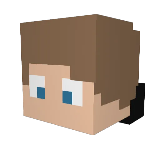 Macfrank123 Minecraft avatar head, 3D render