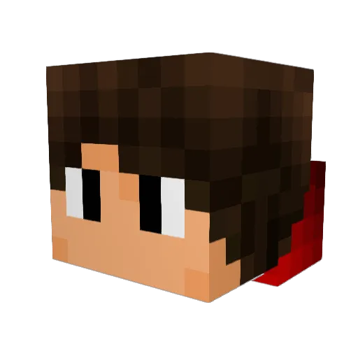 MachSpeed_08 Minecraft avatar head, 3D render
