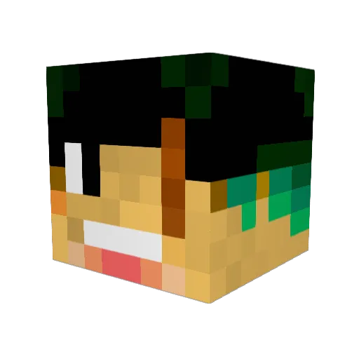 Mach_91 Minecraft avatar head, 3D render