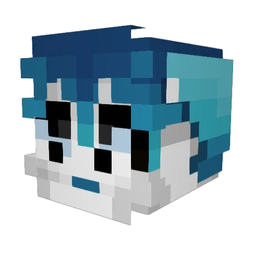 Mach_G0G0G0 Minecraft avatar head, 3D render