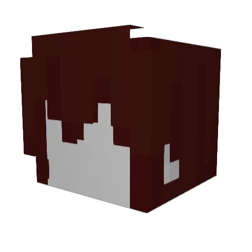 Machadogps Minecraft avatar head, 3D render