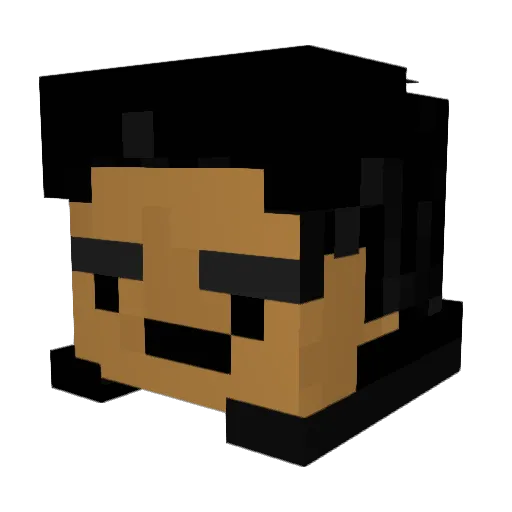 Machala0303 Minecraft avatar head, 3D render