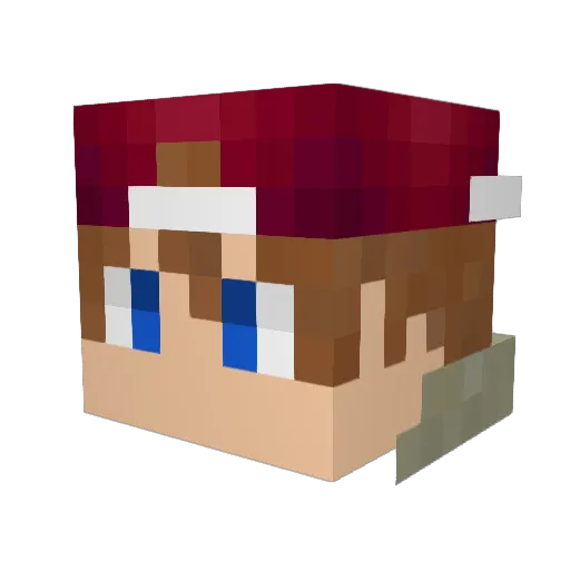 Machango1 Minecraft avatar head, 3D render