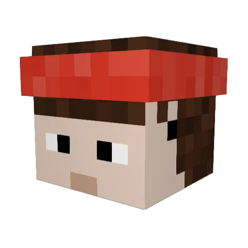 Macheesymodo Minecraft avatar head, 3D render