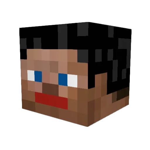 Machelox Minecraft avatar head, 3D render
