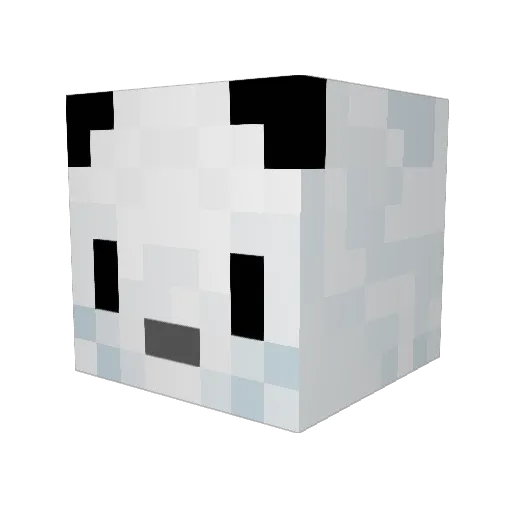 Machester_ Minecraft avatar head, 3D render