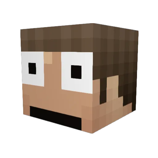 MachhetaJohn Minecraft avatar head, 3D render