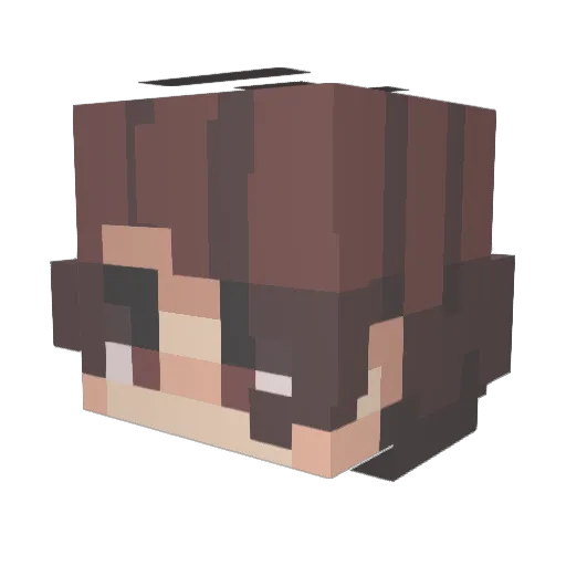 Machi1 Minecraft avatar head, 3D render