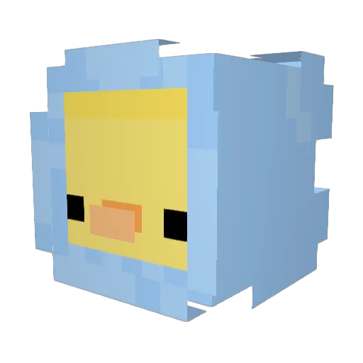 Machine001 Minecraft avatar head, 3D render