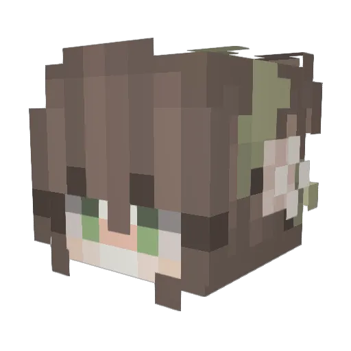 MachineHerald_2 Minecraft avatar head, 3D render