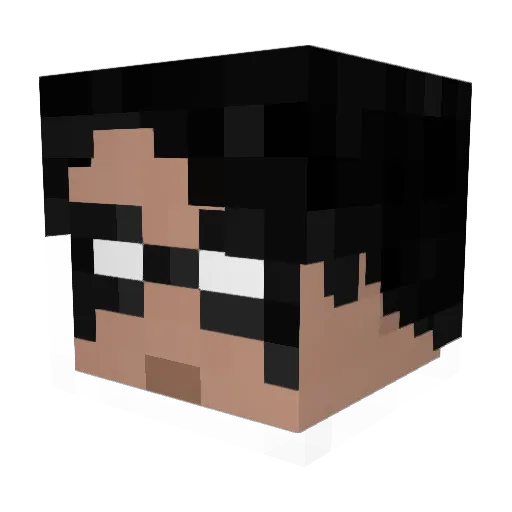 MachineStarFox Minecraft avatar head, 3D render