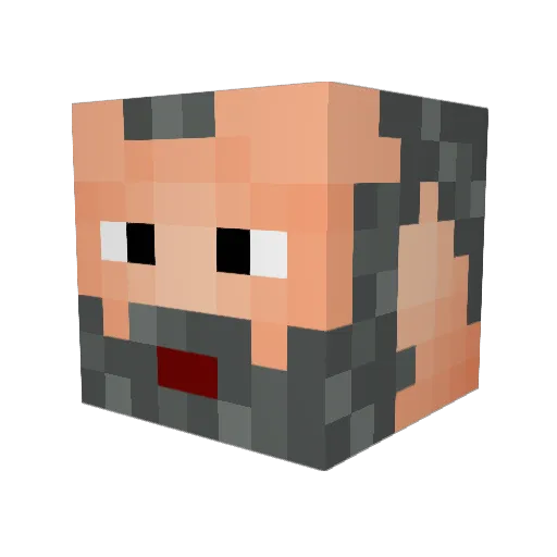 MachinegunJoe24 Minecraft avatar head, 3D render