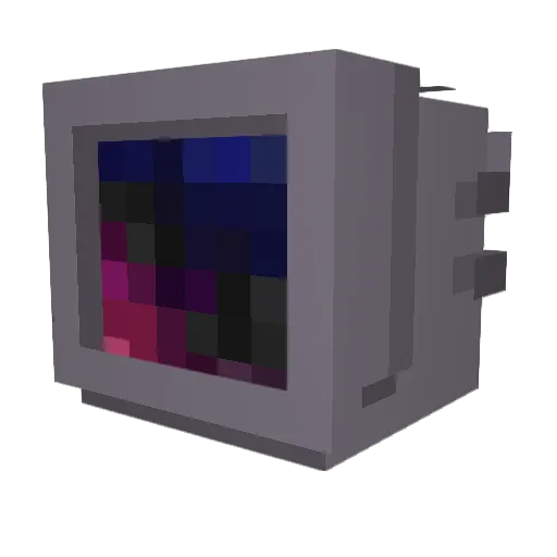 Machipichou Minecraft avatar head, 3D render