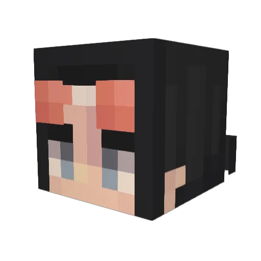 Machitavv Minecraft avatar head, 3D render
