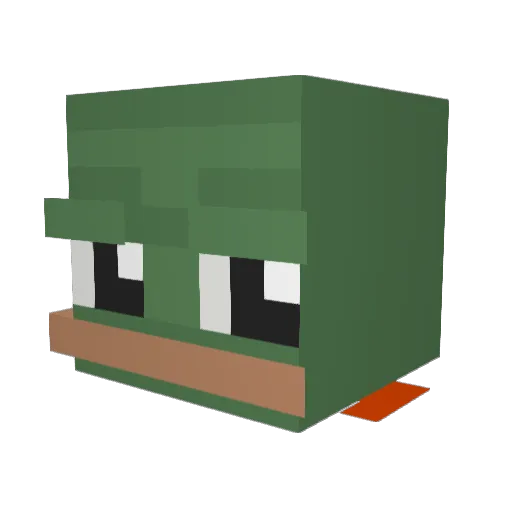 Machizle Minecraft avatar head, 3D render