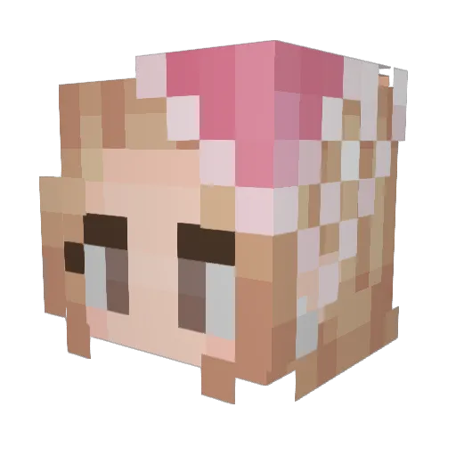MachoDuck Minecraft avatar head, 3D render