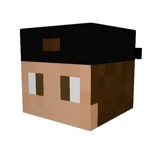 MachoMochi Minecraft avatar head, 3D render