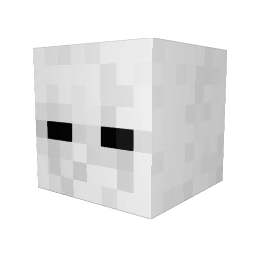 MachoMung Minecraft avatar head, 3D render