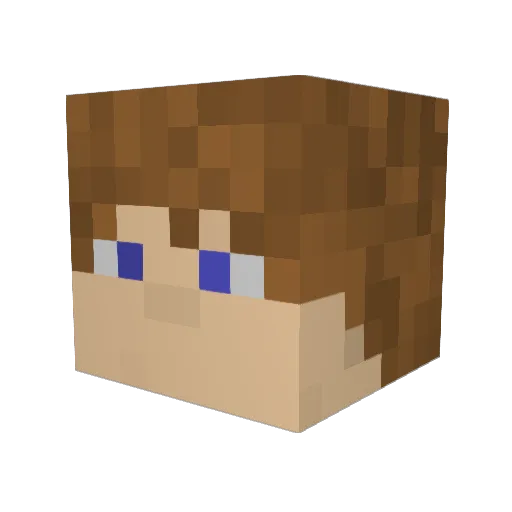Machotaco2 Minecraft avatar head, 3D render