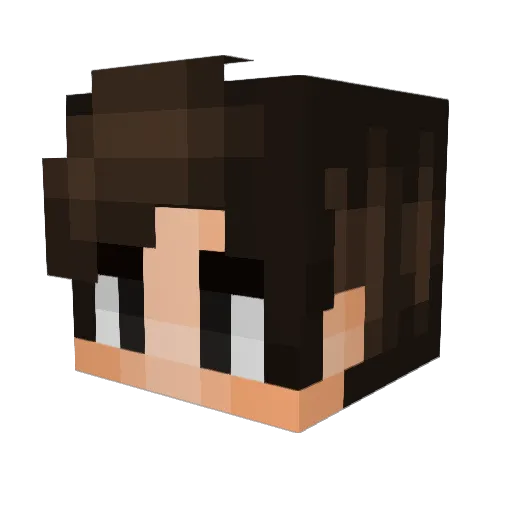 MachuPicchu Minecraft avatar head, 3D render