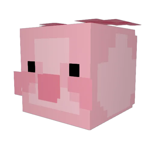MachuPichu69 Minecraft avatar head, 3D render