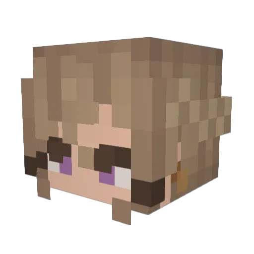 Machupitchu Minecraft avatar head, 3D render