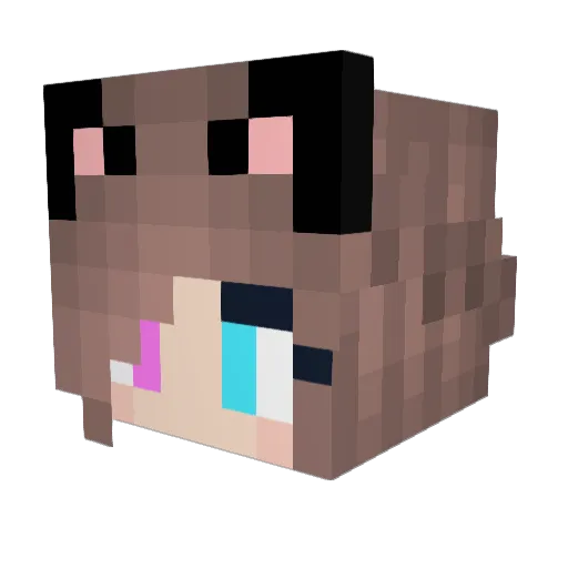 MaciMaci09 Minecraft avatar head, 3D render
