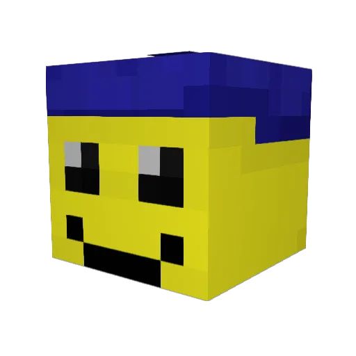 Macieeeeeeeeeeee Minecraft avatar head, 3D render