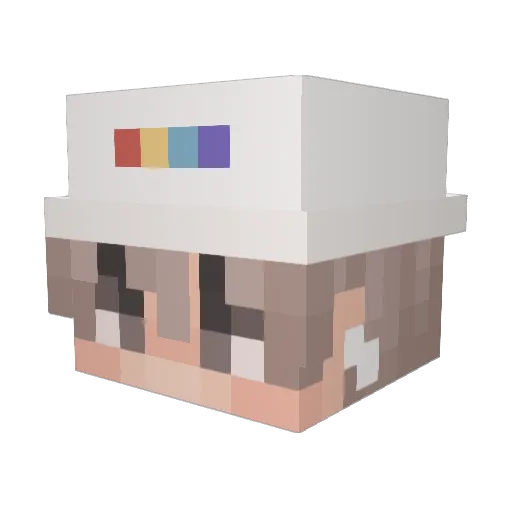 Maciejach Minecraft avatar head, 3D render