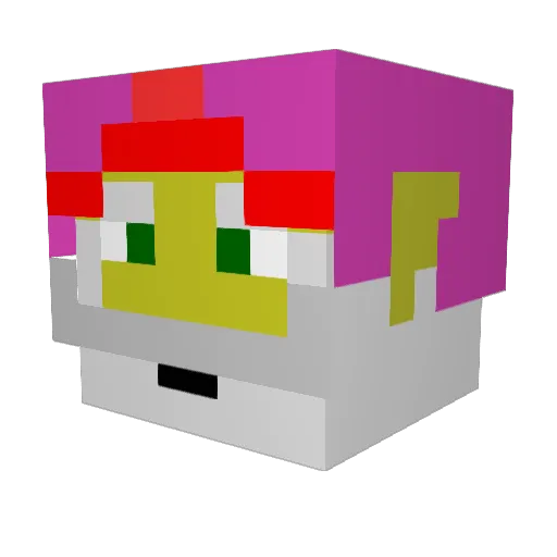 Maciek_Kawa Minecraft avatar head, 3D render