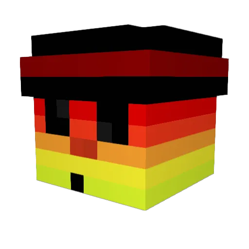 Maciel Minecraft avatar head, 3D render