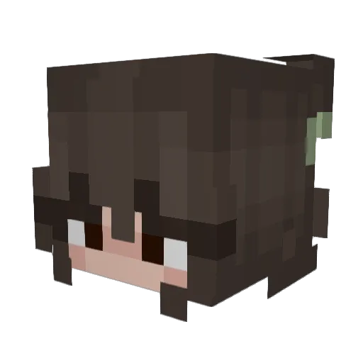 MacielPower_ Minecraft avatar head, 3D render