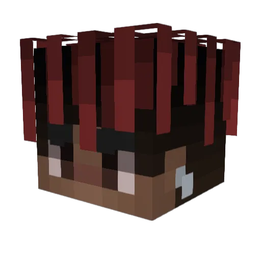 MaciusCute69 Minecraft avatar head, 3D render