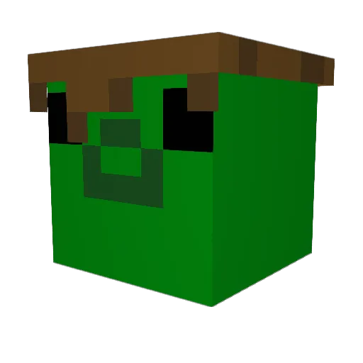 MaciusGG Minecraft avatar head, 3D render