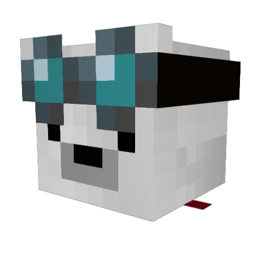 Mack102 Minecraft avatar head, 3D render