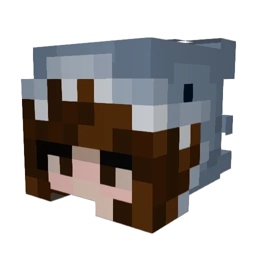 Mack3enzie Minecraft avatar head, 3D render