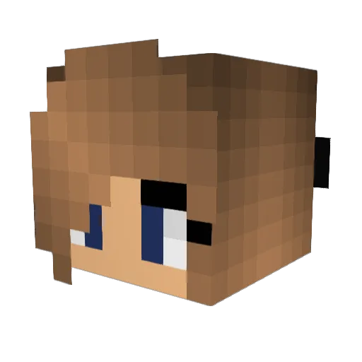 Mack985 Minecraft avatar head, 3D render