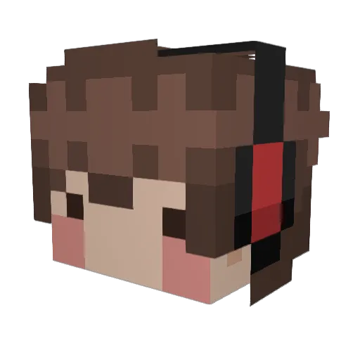 MackChubs Minecraft avatar head, 3D render