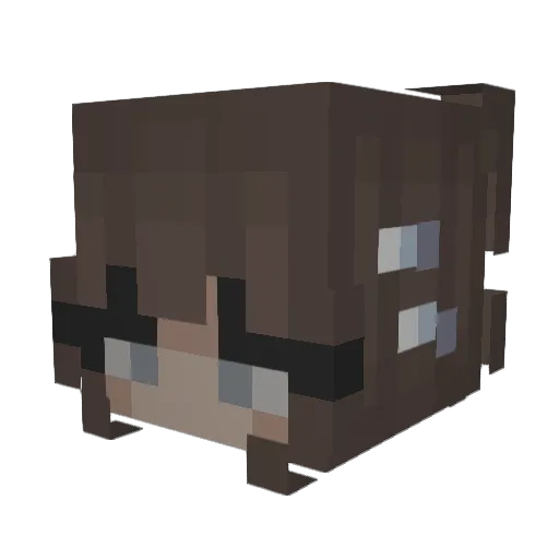 MackCity Minecraft avatar head, 3D render
