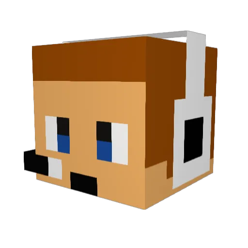 MackDiesel10 Minecraft avatar head, 3D render
