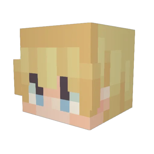 MackJigely Minecraft avatar head, 3D render