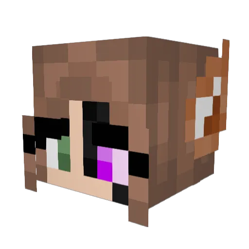 MackNCheeses Minecraft avatar head, 3D render